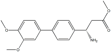 METHYL (3S)-3-AMINO-3-[4-(3,4-DIMETHOXYPHENYL)PHENYL]PROPANOATE Struktur