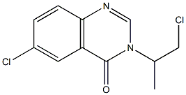 6-CHLORO-3-(2-CHLORO-1-METHYL-ETHYL)-3H-QUINAZOLIN-4-ONE Struktur