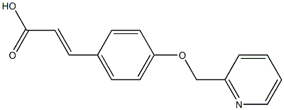 (2E)-3-[4-(PYRIDIN-2-YLMETHOXY)PHENYL]ACRYLIC ACID Struktur