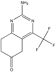 2-AMINO-5,6,7,8-TETRAHYDRO-6-OXO-4-(TRIFLUOROMETHYL)QUINAZOLINE Struktur