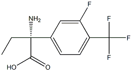 (2R)-2-AMINO-2-[3-FLUORO-4-(TRIFLUOROMETHYL)PHENYL]BUTANOIC ACID Struktur