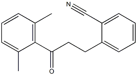 3-(2-CYANOPHENYL)-2',6'-DIMETHYLPROPIOPHENONE Struktur