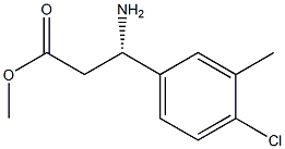 METHYL (3S)-3-AMINO-3-(4-CHLORO-3-METHYLPHENYL)PROPANOATE Struktur