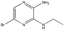 2-AMINO-5-BROMO-3-(ETHYLAMINO)PYRAZINE Struktur