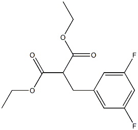 DIETHYL 3,5-DIFLUOROBENZYLMALONATE Struktur