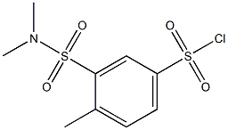 3-[(DIMETHYLAMINO)SULFONYL]-4-METHYLBENZENESULFONYL CHLORIDE Struktur