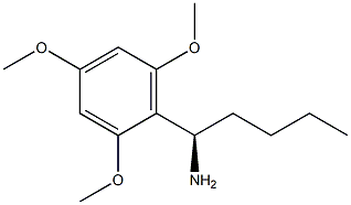 (1R)-1-(2,4,6-TRIMETHOXYPHENYL)PENTYLAMINE Struktur