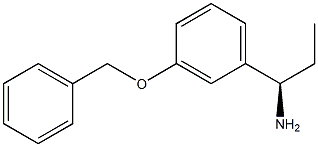 (1R)-1-[3-(PHENYLMETHOXY)PHENYL]PROPYLAMINE Struktur