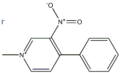 1-METHYL-3-NITRO-4-PHENYLPYRIDINIUM IODIDE Struktur