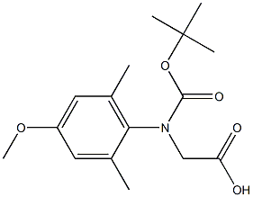 (S)-(BOC)-2,6-DIMETHYL-4-METHOXYPHENYLGLYCINE Struktur