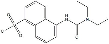 5-(3,3-DIETHYL-UREIDO)-NAPHTHALENE-1-SULFONYL CHLORIDE Struktur