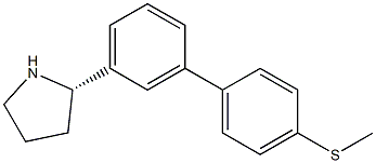 1-[3-((2S)PYRROLIDIN-2-YL)PHENYL]-4-METHYLTHIOBENZENE Struktur