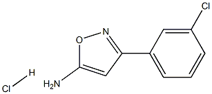 3-(3-CHLORO-PHENYL)-ISOXAZOL-5-YLAMINE HYDROCHLORIDE Struktur