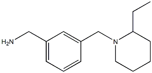 1-(3-[(2-ETHYLPIPERIDIN-1-YL)METHYL]PHENYL)METHANAMINE Struktur