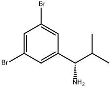 (1S)-1-(3,5-DIBROMOPHENYL)-2-METHYLPROPYLAMINE Struktur