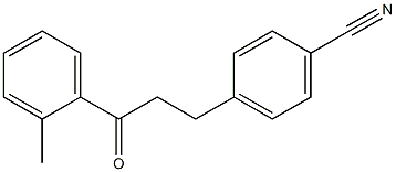 3-(4-CYANOPHENYL)-2'-METHYLPROPIOPHENONE Struktur