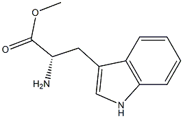 (S)-2-AMINO-3-(1H-INDOL-3-YL)-PROPIONIC ACID METHYL ESTER Struktur