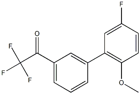 3'-(3-FLUORO-6-METHOXYPHENYL)-2,2,2-TRIFLUOROACETOPHENONE Struktur