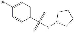 4-BROMO-N-PYRROLIDIN-1-YLBENZENESULPHONAMIDE Struktur