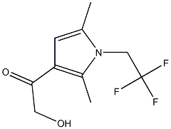 1-[2,5-DIMETHYL-1-(2,2,2-TRIFLUOROETHYL)-1H-PYRROL-3-YL]-2-HYDROXYETHANONE Struktur