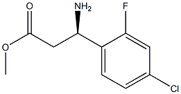 METHYL (3R)-3-AMINO-3-(4-CHLORO-2-FLUOROPHENYL)PROPANOATE Struktur