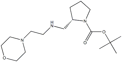 (S)-1-BOC-2-([(MORPHOLIN-4-YLETHYL)-AMINO]-METHYL)-PYRROLIDINE Struktur