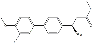 METHYL (3R)-3-AMINO-3-[4-(3,4-DIMETHOXYPHENYL)PHENYL]PROPANOATE Struktur