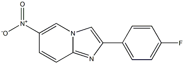 2-(4-FLUOROPHENYL)-6-NITROIMIDAZO[1,2-A]PYRIDINE Struktur