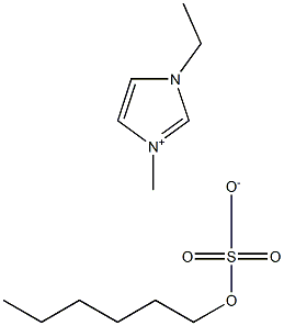 1-ETHYL-3-METHYL-IMIDAZOLIUM HEXYLSULFATE Struktur