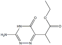 2-(3-AMINO-5-OXO-4,5-DIHYDRO-[1,2,4]TRIAZIN-6-YL)-PROPIONIC ACID ETHYL ESTER Struktur