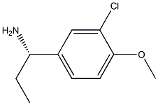 (1S)-1-(3-CHLORO-4-METHOXYPHENYL)PROPYLAMINE Struktur