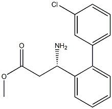 METHYL (3S)-3-AMINO-3-[2-(3-CHLOROPHENYL)PHENYL]PROPANOATE Struktur