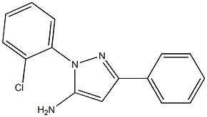 1-(2-CHLOROPHENYL)-3-PHENYL-1H-PYRAZOL-5-AMINE Struktur