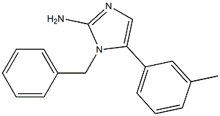 1-BENZYL-5-M-TOLYL-1H-IMIDAZOL-2-YLAMINE Struktur