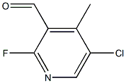 5-CHLORO-2-FLUORO-3-FORMYL-4-PICOLINE Struktur