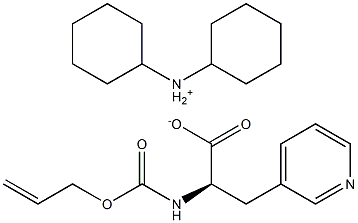 ALOC-D-ALA(3-PYRI)-OH DCHA Struktur