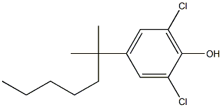 2,6-DICHLORO-4-T-OCTYL PHENOL Struktur