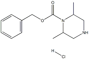 1-CBZ-2,6-DIMETHYL-PIPERAZINE HYDROCHLORIDE Struktur