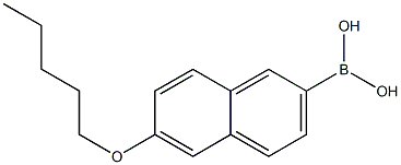 6-PENTYLOXYNAPHTHALENE-2-BORONIC ACID Struktur