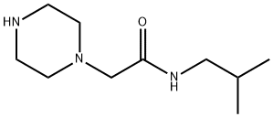 N-ISOBUTYL-2-PIPERAZIN-1-YLACETAMIDE Struktur