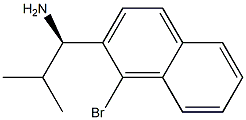 (1R)-1-(1-BROMO(2-NAPHTHYL))-2-METHYLPROPYLAMINE Struktur