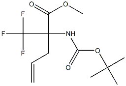 METHYL 2-[(TERT-BUTOXYCARBONYL)AMINO]-2-(TRIFLUOROMETHYL)PENT-4-ENOATE Struktur