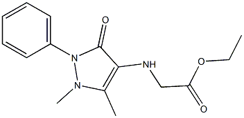 ETHYL [(1,5-DIMETHYL-3-OXO-2-PHENYL-2,3-DIHYDRO-1H-PYRAZOL-4-YL)AMINO]ACETATE Struktur