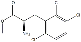 METHYL (2R)-2-AMINO-3-(2,3,6-TRICHLOROPHENYL)PROPANOATE Struktur