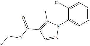 ETHYL 1-(2-CHLOROPHENYL)-5-METHYL-1H-PYRAZOLE-4-CARBOXYLATE Struktur