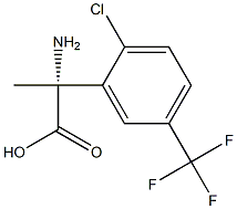 (2R)-2-AMINO-2-[2-CHLORO-5-(TRIFLUOROMETHYL)PHENYL]PROPANOIC ACID Struktur