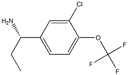 (1S)-1-[3-CHLORO-4-(TRIFLUOROMETHOXY)PHENYL]PROPYLAMINE Struktur