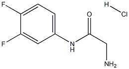 2-AMINO-N-(3,4-DIFLUOROPHENYL)ACETAMIDE HYDROCHLORIDE Struktur