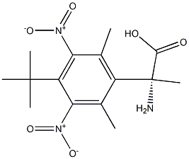 (2R)-2-AMINO-2-[4-(TERT-BUTYL)-2,6-DIMETHYL-3,5-DINITROPHENYL]PROPANOIC ACID Struktur