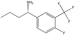 (1S)-1-[4-FLUORO-3-(TRIFLUOROMETHYL)PHENYL]BUTYLAMINE Struktur